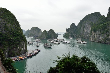 鍾乳洞出口からの眺望